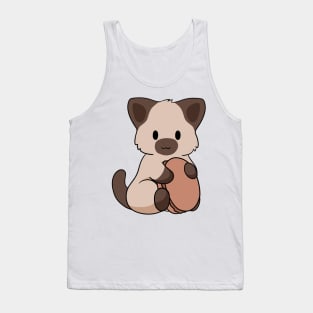 Siamese Cat Macaron Tank Top